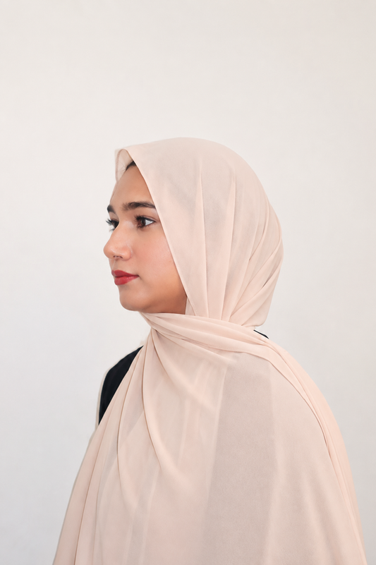 Malaysian Heavy Chiffon Cream Tan