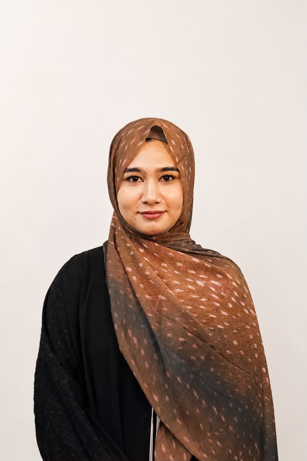 Luxe Deer Print Chiffon Hijab Mocha