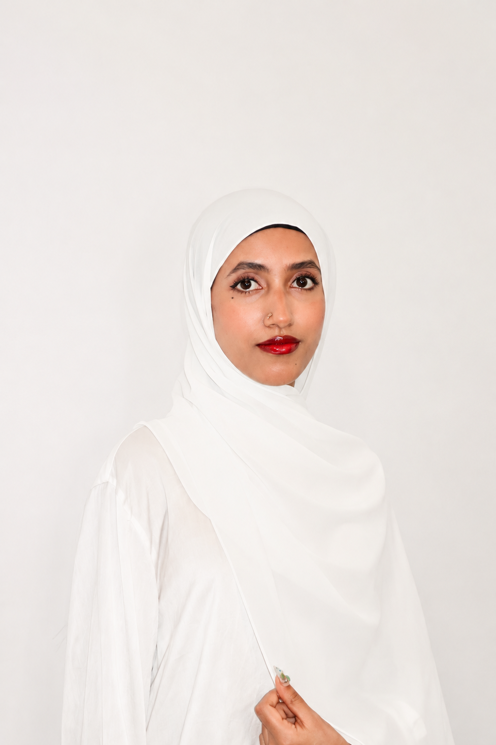 Malaysian Heavy Chiffon Milk White