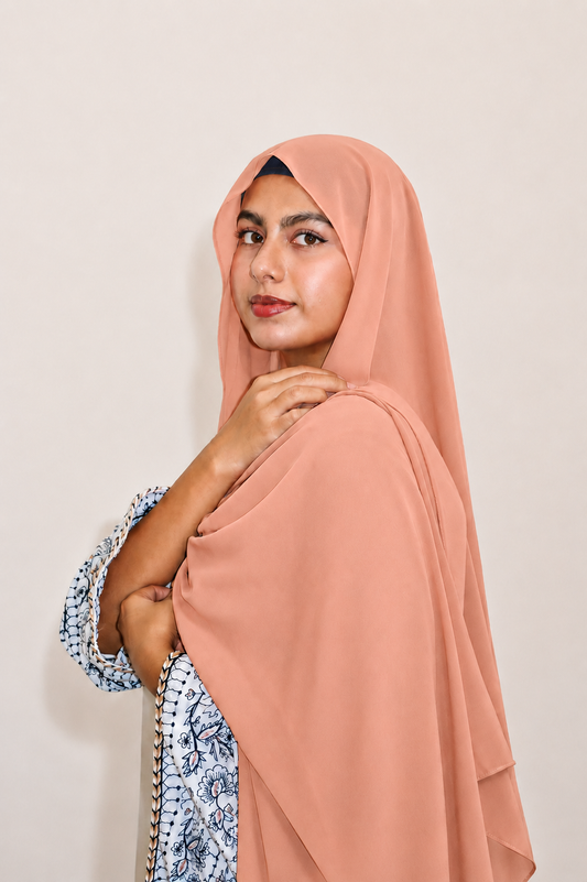 Malaysian Heavy Chiffon Apricot