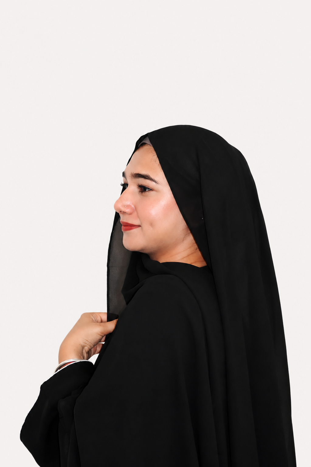 Malaysian Heavy Chiffon Black