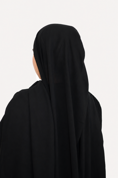Malaysian Heavy Chiffon Black
