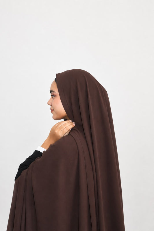 Malaysian Heavy Chiffon Brown