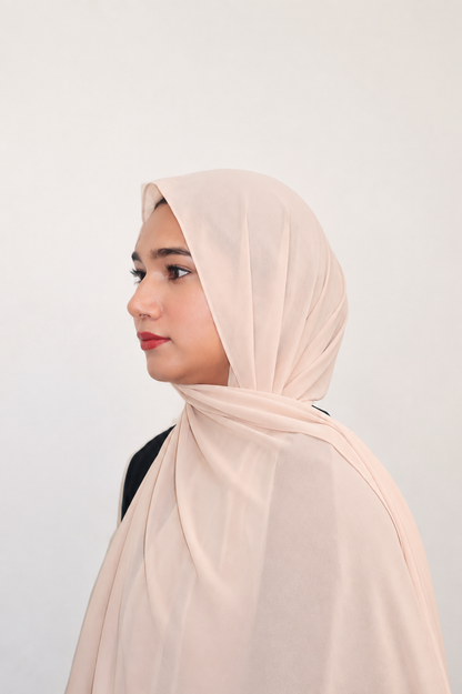 Malaysian Heavy Chiffon Cream Tan