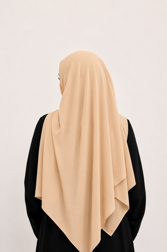 Malaysian Heavy Chiffon Light Peach