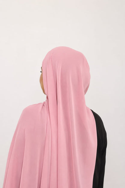 Malaysian Heavy Chiffon Rose Pink
