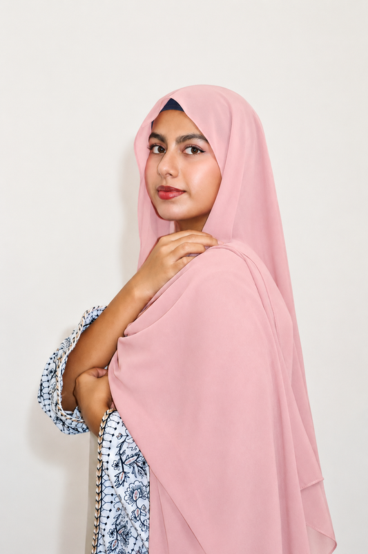 Malaysian Heavy Chiffon Soft Pink