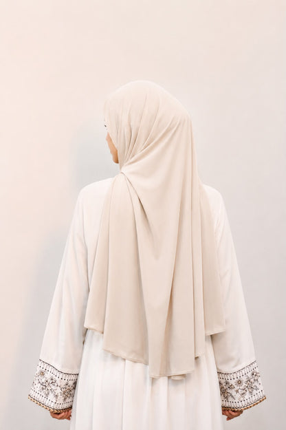 Stretchable Soft Cotton Off-White
