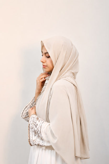Stretchable Soft Cotton Off-White