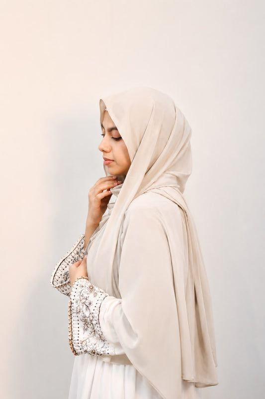 Stretchable Soft Cotton Off-White