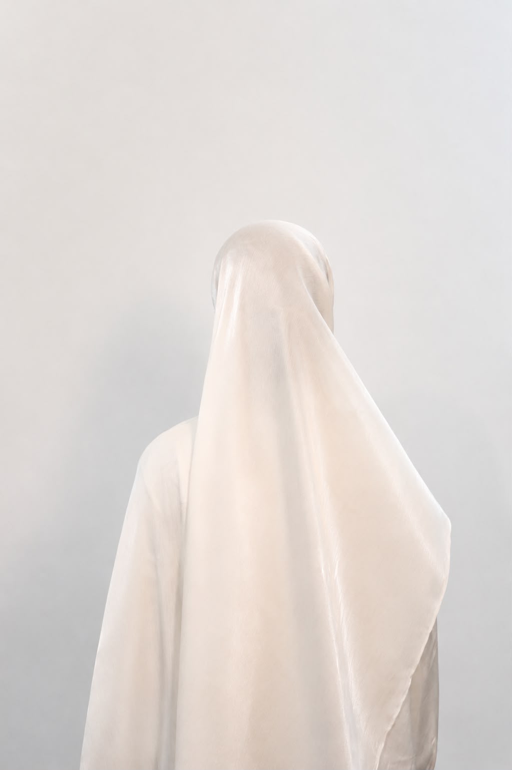 Shimmer Organza Hijab White