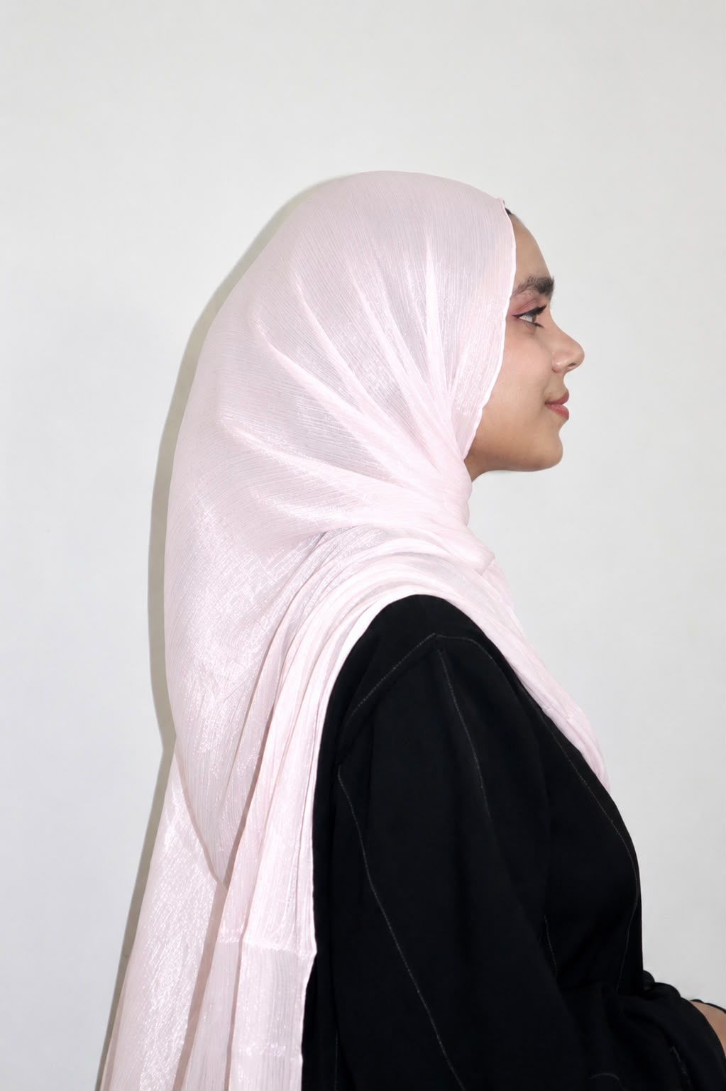 Shimmer Organza Hijab Pink