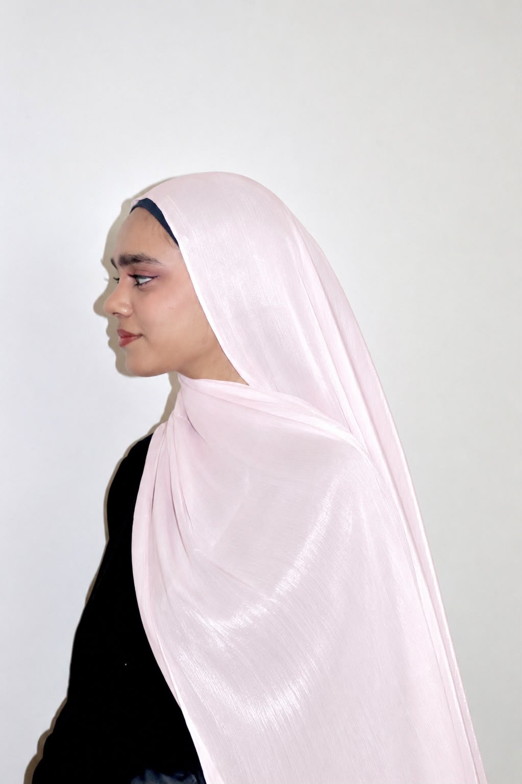Shimmer Organza Hijab Pink