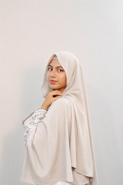 Stretchable Soft Cotton Off-White