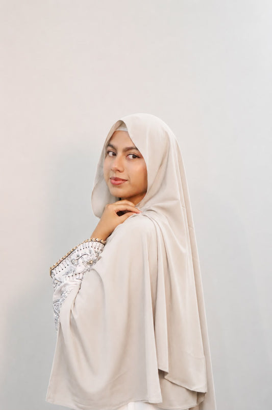 Stretchable Soft Cotton Off-White