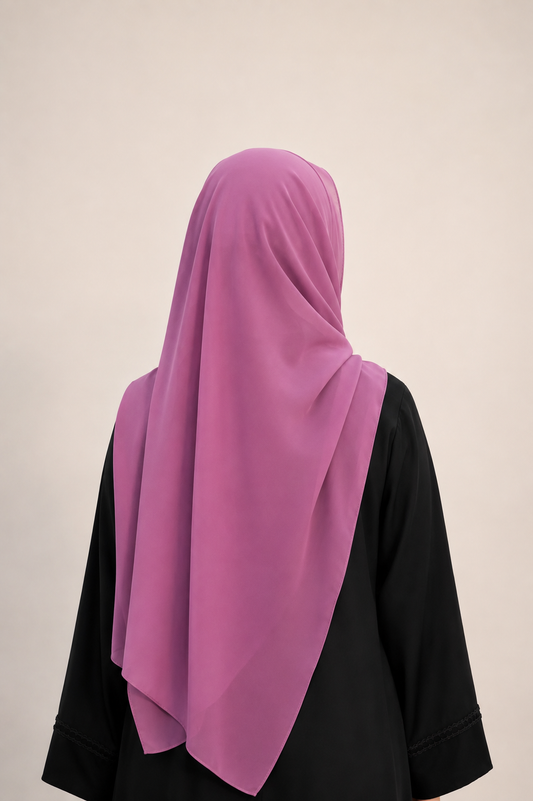 Malaysian Heavy Chiffon Dark Orchid Pink