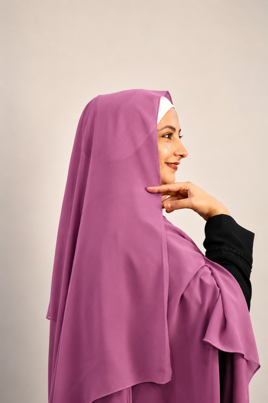Malaysian Heavy Chiffon Dark Orchid Pink